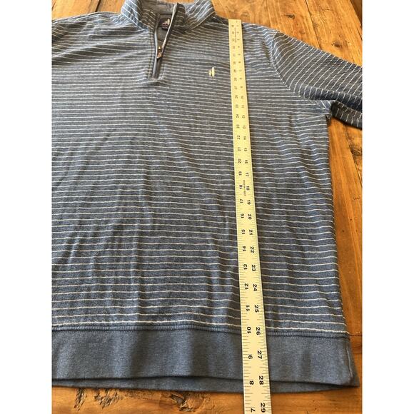 Johnnie O 1/4 Quarter Zip Size XL Sweater Striped Pullover Popover - Picture 9 of 15